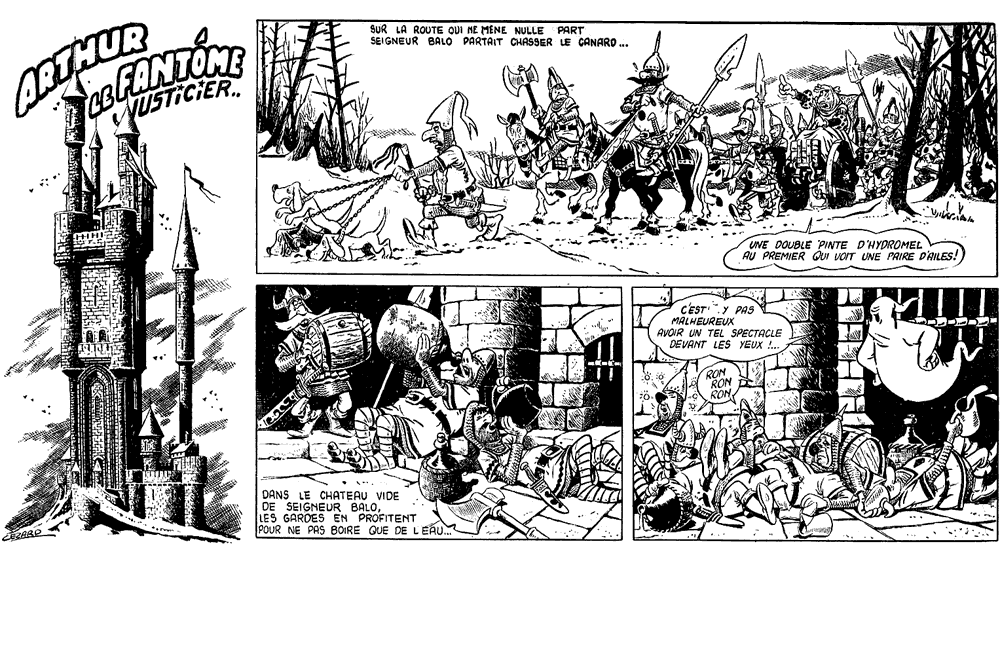 Première page d’Arthur le fantôme justicier